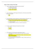 Stages of Labor Nursing NCLEX Quiz