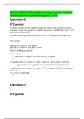 MATH 225N MATHmath225n week6quiz statistics complete solution questions and answers graded A 2021