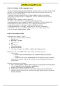 NUTRITION 225 - ATI Nutrition Proctor&period;
