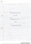 Grade 10 Structure & Properties of Substances notes IEB