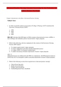 Advanced Practice Nursing&colon; Essential Knowledge for the Profession 3rd Edition Denisco Test Bank &lpar;complete all chapters questions&comma;answers&comma;rationales&rpar; 