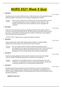 NURS 6521 Week 6 Quiz All the Questions And Answers Summer 2020-100&percnt; graded A