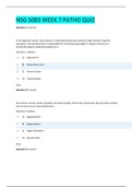 NSG 5003 WEEK 7 PATHO QUIZ &vert; LATEST ANSWERS 