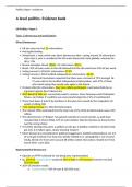 POLITICS A LEVEL PAPER 1&comma; 2 AND 3 &lpar;US&rpar; ESSAY PLANS &lpar;PEARSON EDEXCEL&rpar;