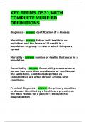 KEY TERMS D521 WITH COMPLETE VERIFIED DEFINITIONS&period;