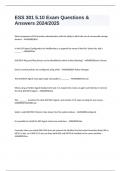 ESS 301 5&period;10 Exam Questions & Answers 2024&sol;2025
