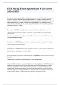 ESS Study Exam Questions & Answers 2024&sol;2025