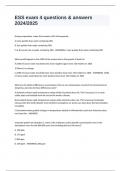 ESS exam 4 questions & answers 2024&sol;2025
