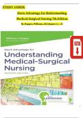 Davis Advantage for Understanding Medical-Surgical Nursing&comma; 7th Edition STUDY GUIDE By Hopper & Williams&comma; All Chapters 1 - 57 Complete&comma; Latest Edition&comma; ISBN&colon; 9781719644594