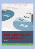 PRN 1409 EXAM 1 SCORED A&plus;