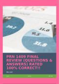 PRN 1409 FINAL REVIEW &lpar;QUESTIONS & ANSWERS&rpar; RATED 100&percnt; CORRECT&excl;&excl;