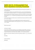NURC 324 Ch&period; 53 Sherpath&vert;63 Final Exam Questions Correctly Answered