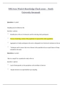 NSG 6101 Week 6 Knowledge Check 2020  &vert; NSG6101 Week 6 Knowledge Check 2020&ndash; South University Savannah &lpar; A Grade&rpar;
