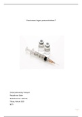 Onderzoeksverslag "Vaccineren tegen pneumokokken?"