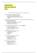 NRSG 2312 - Exam 1 Questions.
