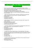 Bob Hogue - Pre Lic&period; Test Questions and Answers