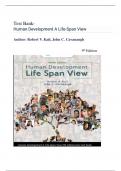 Test Bank for Human Development A Life-Span View 9th Edition &lpar; Robert V&period; Kail&comma;2024&rpar; Latest Edition &vert;&vert; All Chapters