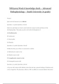 NSG5003 Week 6 &vert;NSG 5003 Module 6  knowledge check &ndash; Advanced Pathophysiology &ndash; South University &lpar;A grade&rpar;