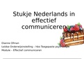 Stukje Nederlands in effectief communiceren.