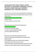 LIFEGUARD TEST&colon; RED CROSS LATEST 2024&sol;2025 &lpar;3 DIFFERENT VERSIONS LATEST&rpar; 75 EACH QUESTIONS AND CORRECT ANSWERS 100&percnt; VERIFIED GRADE A&plus;
