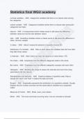 Statistics final WGU academy 2024 LATEST UPDATE