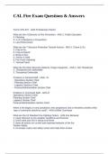 CAL Fire Exam Questions & Answers&period;
