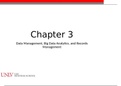Business Intelligence & Data Management - Literature summary