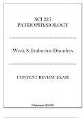 &lpar;Nightingale&rpar; SCI 225 Pathophysiology - Week 8 Endocrine Disorders - Content Review Exam