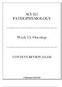 &lpar;Nightingale&rpar; SCI 225 Pathophysiology - Week 13 Oncology - Content Review Exam 20242025