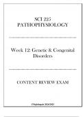 &lpar;Nightingale&rpar; SCI 225 Pathophysiology - Week 12 Genetic & Congenital Disorders - Content Review