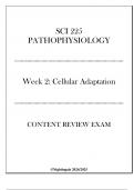 &lpar;Nightingale&rpar; SCI 225 Pathophysiology - Week 2 Cellular Adaptation - Content Review Exam