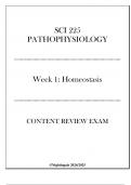 &lpar;Nightingale&rpar; SCI 225 Pathophysiology - Week 1 Homeostasis - Content Review Exam 20242025&period;