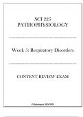 &lpar;Nightingale&rpar; SCI 225 Pathophysiology - Week 5 Respiratory Disorders - Content Review Exam