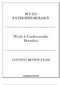 &lpar;Nightingale&rpar; SCI 225 Pathophysiology - Week 4 Cardiovascular Disorders - Content Review Exam