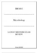 &lpar;Fortis&rpar; BIO205 - Microbiology - Latest Midterm Exam Review 20242025&period;