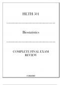 &lpar;LU&rpar; HLTH 501 Biostatistics Complete Final Exam Review 2024-2025&period;