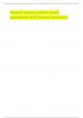 Hawaii notary public exam  questions and correct answers