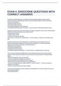 EXAM 4 ENDOCRINE QUESTIONS WITH CORRECT ANSWERS&period;