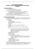Lecture notes Property I