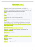 PSYC 3020 Final Exam &vert; Questions with Verified Answers