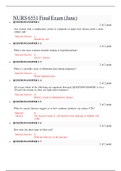 NURS 6551 Final Exam &lpar;June&rpar;