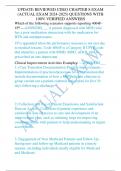 UPDATE REVIEWED CDEO CHAPTER 8 EXAM  &lpar;ACTUAL EXAM 2024-2025&rpar; QUESTIONS WITH 100&percnt; VERIFIED ANSWERS