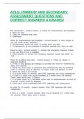 CPR-FIRST AID FOR ALL AGES QUESTIONS AND CORRECT SOLUTIONS A GRADED
