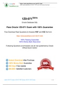 Oracle 1Z0-071 Practice Test, 1Z0-071 Exam Dumps 2021 Update