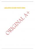 Exam &lpar;elaborations&rpar; LML4804