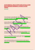 ATI RN MENTAL HEALTH WITH NGN ACTUAL EXAM  WITH VERIFIED ANSWERS&period; &lbrace;A PASS A STUDY  GUIDE&rcub;&period;  REAL EXAM&excl;