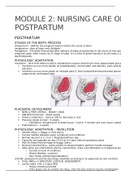 Exam 1  Module 2 Postpartum Care (Graded A)