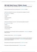 NR 462 Med Surg I FINAL Exam