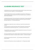 ALABAMA INSURANCE TEST &lpar;LATEST&rpar; QUESTIONS WITH 100&percnt; CORRECT ANSWERS