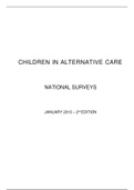  CHILDREN IN ALTERNATIVE CARE   NATIONAL SURVEYS    JANUARY 2010 – 2ND EDITION